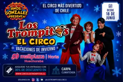 Vacaciones de Invierno con Los Trompitos el Circo en Mallplaza Norte - Circo
